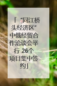 “同江桥头经济区”中俄经贸合作洽谈会举行 26个项目集中签约